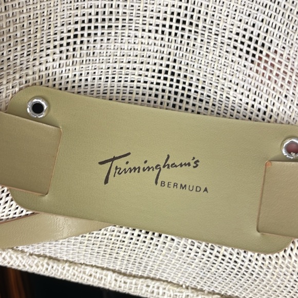Trimingham’s Bermuda 🇧🇲 Safari Hat with Leather One Size /Vintage - Picture 6 of 8